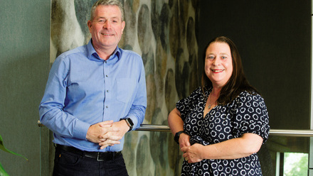 L-R Paul Dickson Armstrong Watson CEO and Karen Thomson Head of Payroll.jpg