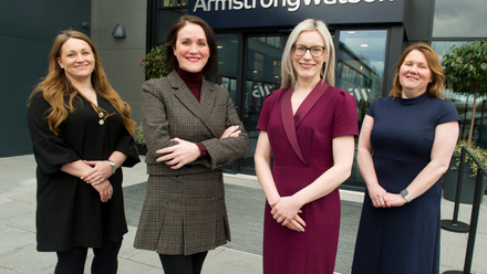 L-R Becky Fraser, Becky Bowness, Hayley Deeming and Kirsty Wilson, of Armstrong Watson's senior tax team.jpg