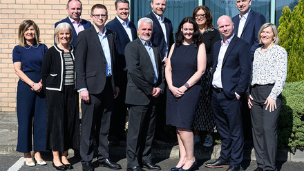 Martin Aitken senior team alongside Armstrong Watson COO, Head of Audit and Head of Business Services.jpg